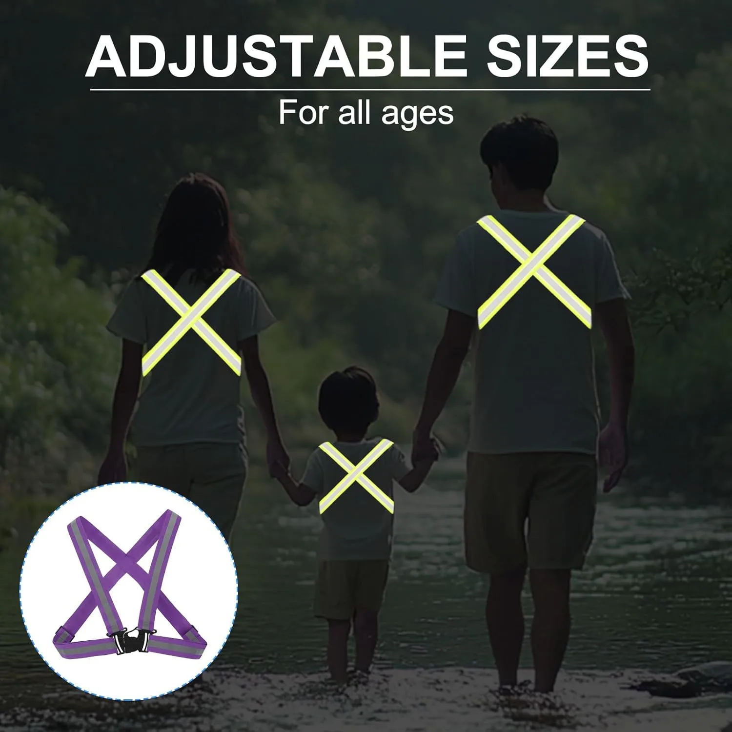 PATIKIL Adjustable Reflective Running Belt