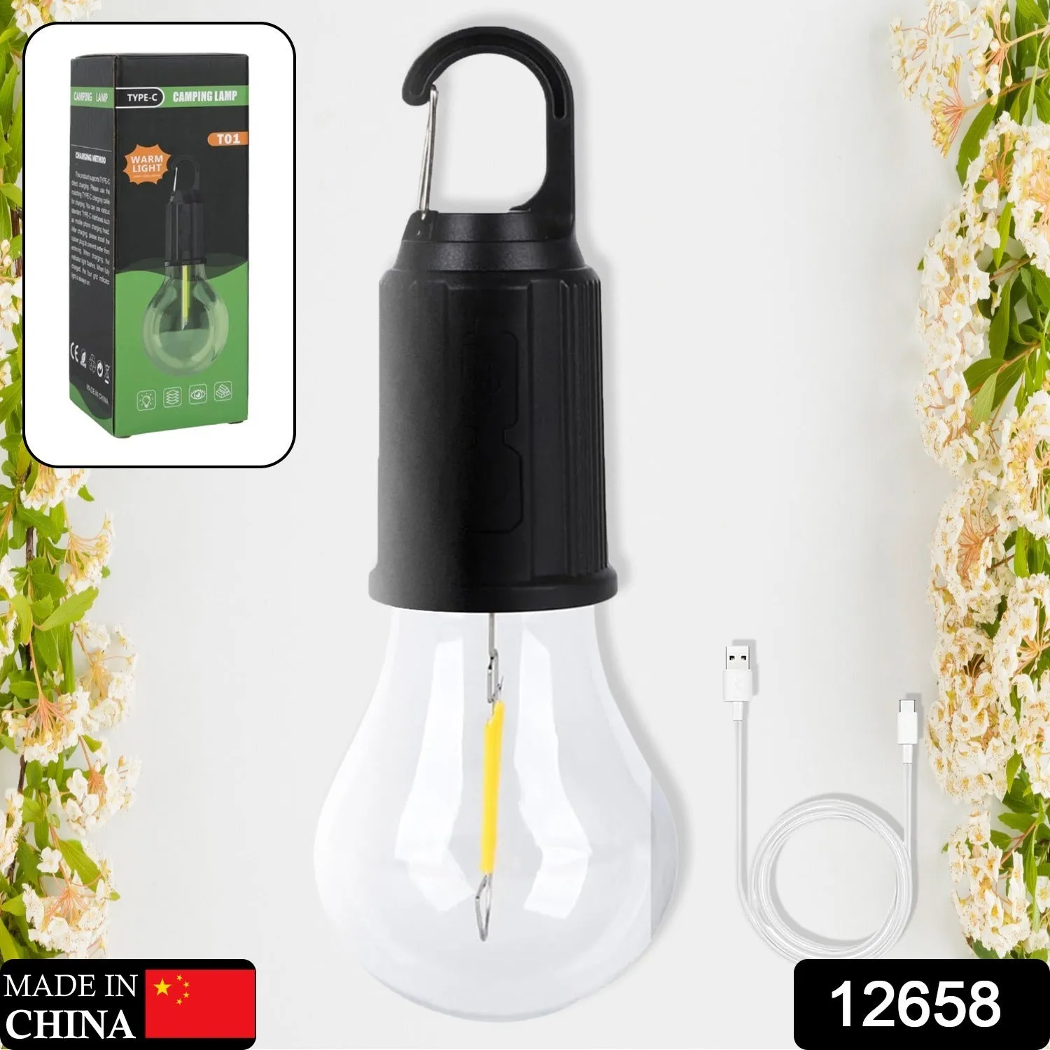 Pc) Modes Backpacking Tents with Lights 3 Rechargeable Emergency (1 Lamp Tent Lighting Camping for Tent Fishing, LED for Lights Clip Camping Best deal Camping Hiking Impeccable Portable Lantern Camping Hook