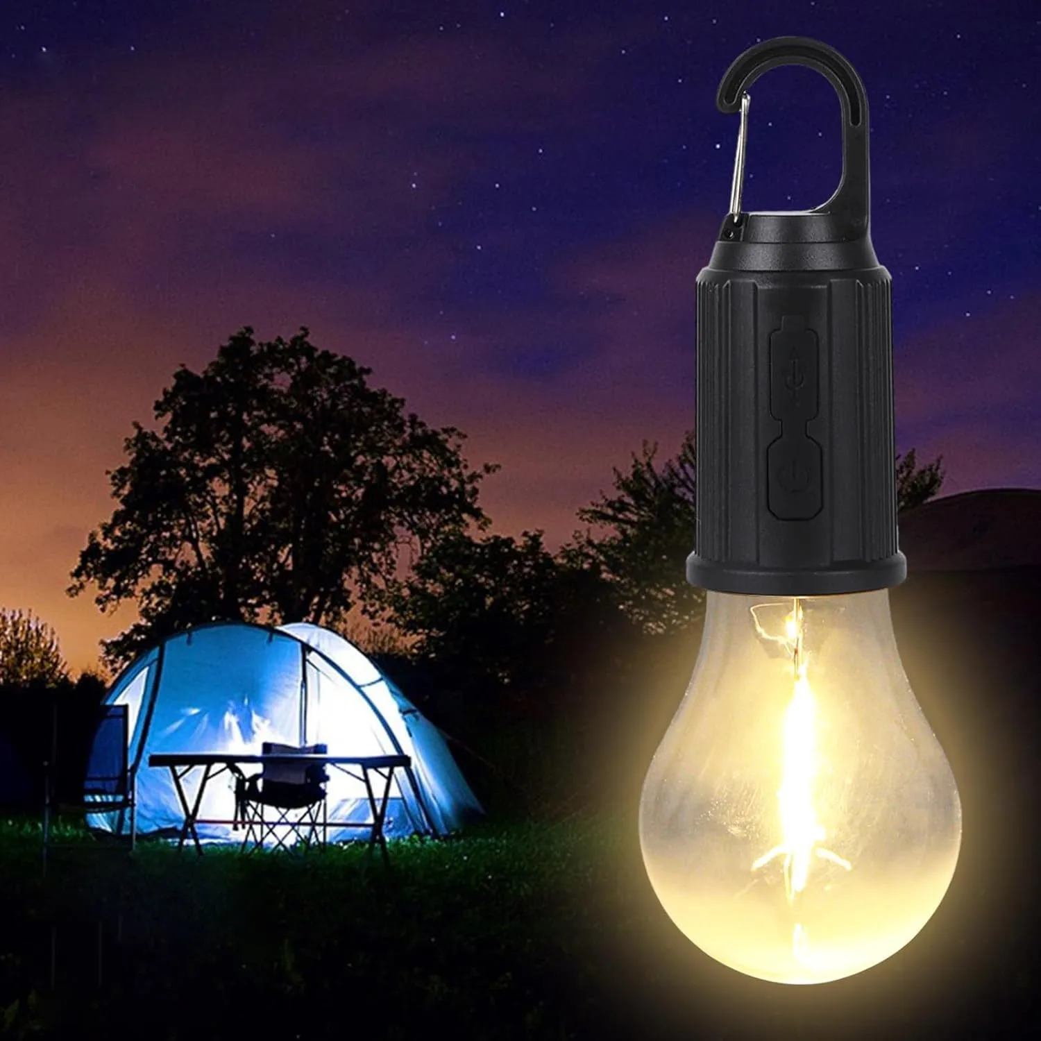 Pc) Modes Backpacking Tents with Lights 3 Rechargeable Emergency (1 Lamp Tent Lighting Camping for Tent Fishing, LED for Lights Clip Camping Best deal Camping Hiking Impeccable Portable Lantern Camping Hook