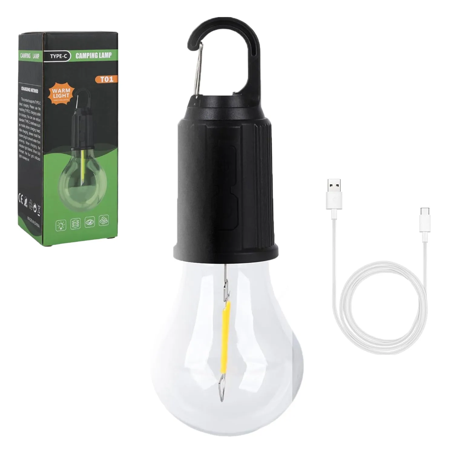 Pc) Modes Backpacking Tents with Lights 3 Rechargeable Emergency (1 Lamp Tent Lighting Camping for Tent Fishing, LED for Lights Clip Camping Best deal Camping Hiking Impeccable Portable Lantern Camping Hook