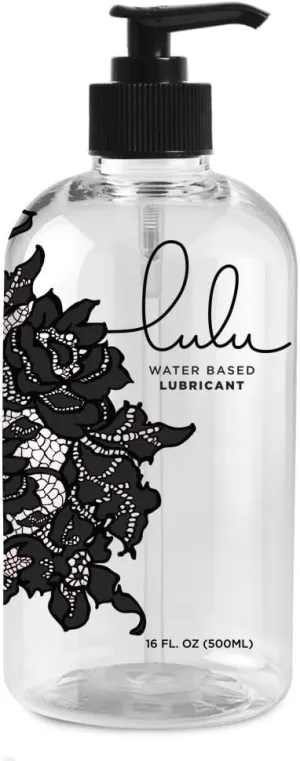 Personal Lubricant. Lulu Lube Natural Water-Based Lubes for Men and Women. 16 oz Bottle & 8oz Tube - Lubricants Made in USA
