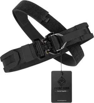 PETAC GEAR Tactical Battle Belt With Cobra Buckle D-Ring | Military Heavy Duty Rigger Gun Belts | Inner Outer Molle Belt.