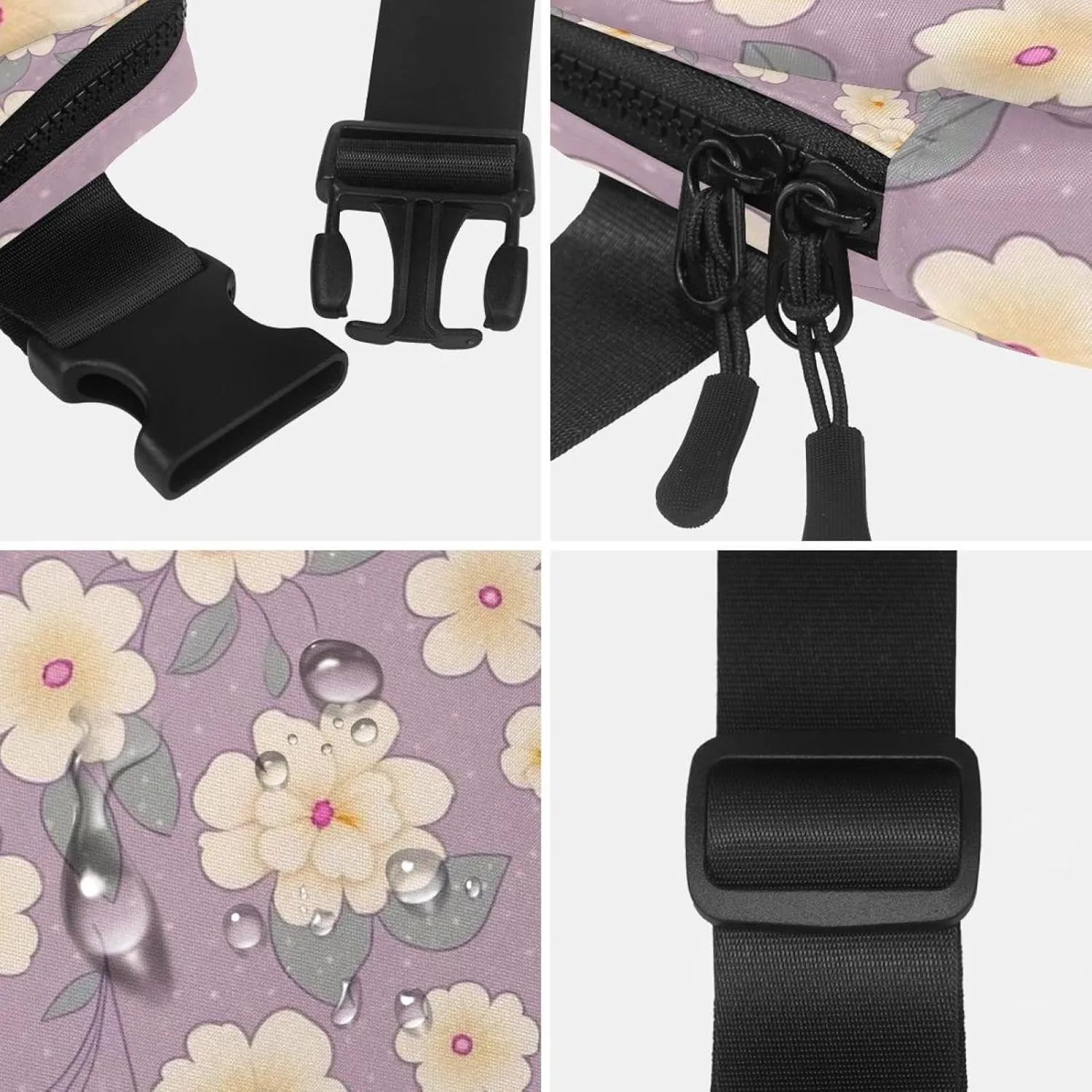 Pink Cherry Blossoms-950 Belt Bag for Men and Women Fanny Pack,Belt Bag with Adjustable Strap,Fashion Crossbody Everywhere Belt Bag for Travel Outdoors Running Hiking