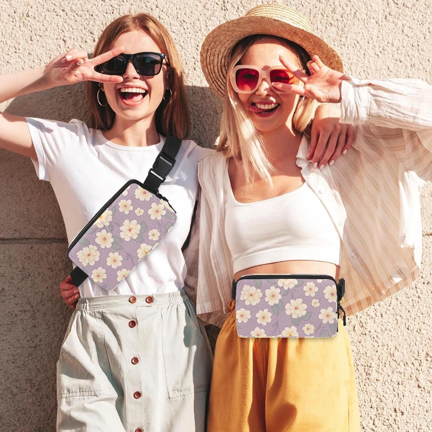 Pink Cherry Blossoms-950 Belt Bag for Men and Women Fanny Pack,Belt Bag with Adjustable Strap,Fashion Crossbody Everywhere Belt Bag for Travel Outdoors Running Hiking