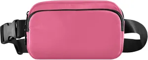 Pink Fanny Belt Bag Waist Packs Crossbody Bags Bum Bag for Running Hiking Travel Workout Adjustable Strap for Women Men