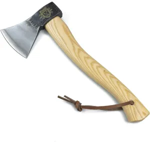 Plundie German Type Hatchet 600 Traditional Ash Handle, Natural x Silver, 15.2 inches (38.5 cm)
