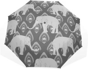 Poeticcity Rain Travel Umbrella, Hand Open Close Windproof Waterproof Folding Umbrella, Compact Canopy Strong Ray Parasol Umbrella
