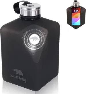 PolarMag 2.7L Water Jug with Built-in Tripod – BPA-Free, Leakproof Gym Bottle for Hydration, Filming & Outdoor Use – Reusable, Durable, Matte Finish