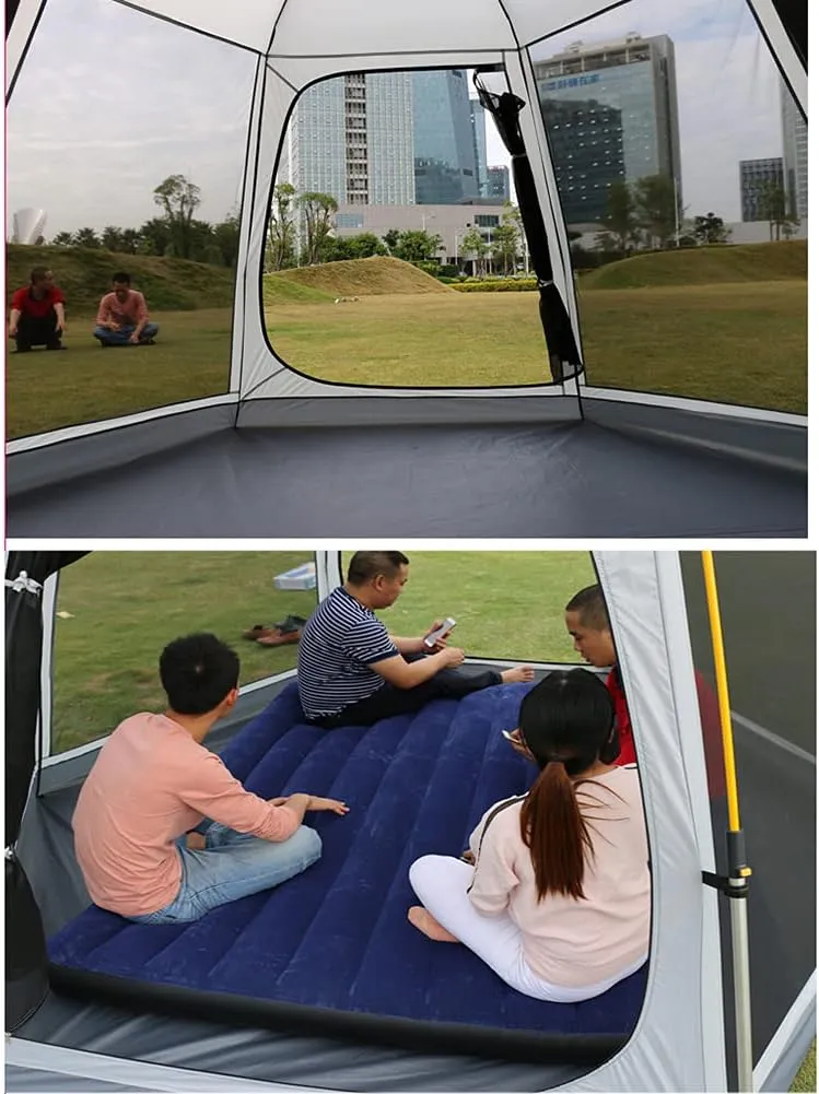 Pop Up Tent Family Camping Tent 3-4 Person Automatic Tent Waterproof Windproof Portable Cabana Tent for Camping Hiking Mountaineering (Coffee Color 3) (Green 3)