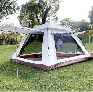 Pop Up Tents Camping 4 People,Waterproof Quick Tent Firm and Stable Camping Tents for Family Camping,Hiking Party