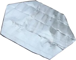 POPETPOP 1pc Aluminum Foil Xpe Picnic Blanket Heat Insulation Camping Mat for Beach Outdoor Activities Family Gatherings Portable Ground Pad
