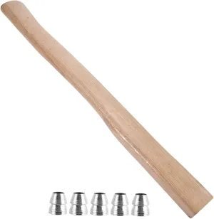 POPETPOP 1set Woodworking Hatchet Handle Replacement Birch with Easy Install Shockproof Lightweight -Skid Grip for Garden and Camping Tools