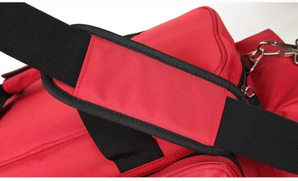 Portable First Aid Bag, With Adjustable Shoulder Strap Nurse Tote Bag, Oxford Cloth Waterproof Large Capacity Backpack(M,B)