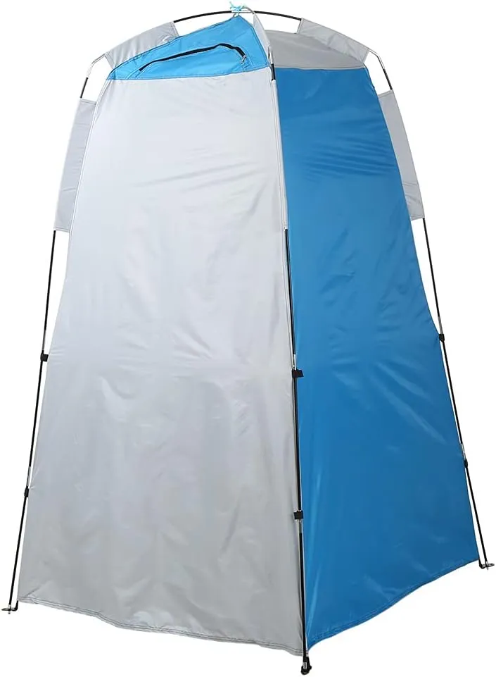 Portable Instant Pop Up Tent Foldable Camping Shower Tent with Carry Bag Dressing Room Privacy Shelter Portable Outdoor Bathroom Tent for Camping Beach Easy Set Up (Blue 120X120X190CM) (Blue