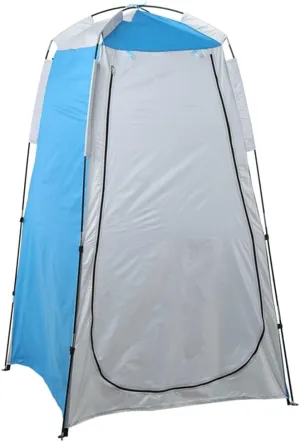 Portable Instant Pop Up Tent Foldable Camping Shower Tent with Carry Bag Dressing Room Privacy Shelter Portable Outdoor Bathroom Tent for Camping Beach Easy Set Up (Blue 120X120X190CM) (Blue