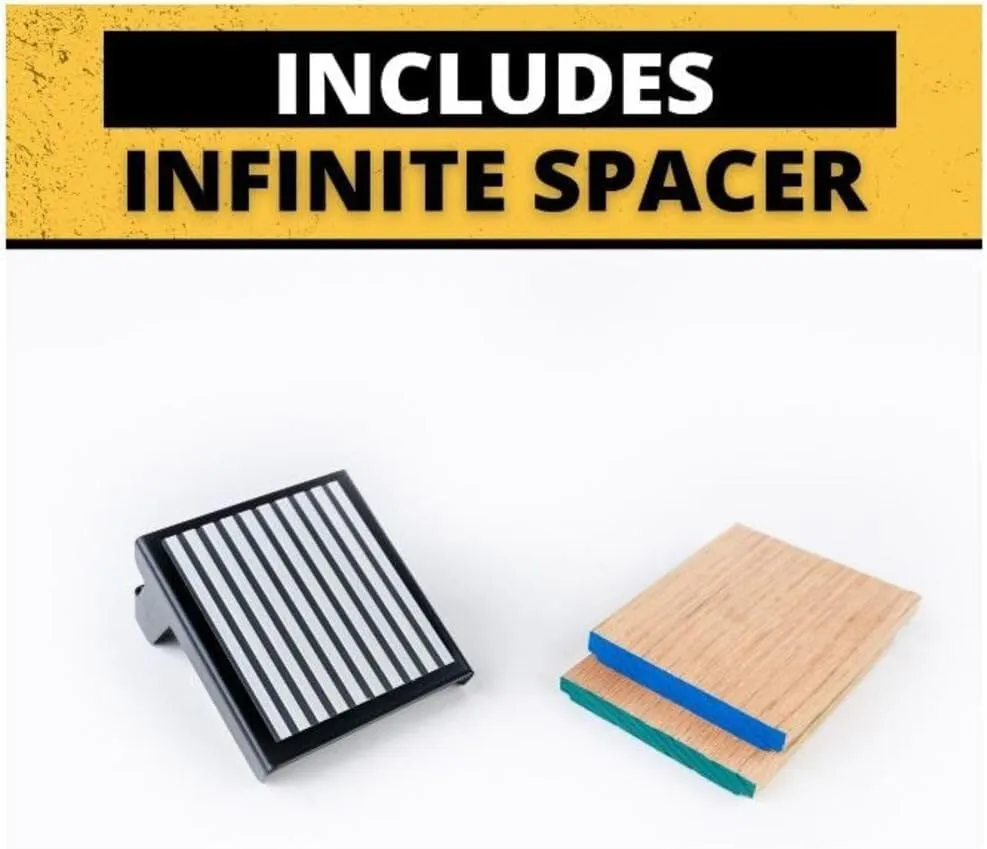 Pro with Infinite Spacer: Steel-Constructed Door Installation Tool for Home Improvement - Vertically Adjustable for Pre-Hung & Slab Doors - 300-lbs Weight Capacity