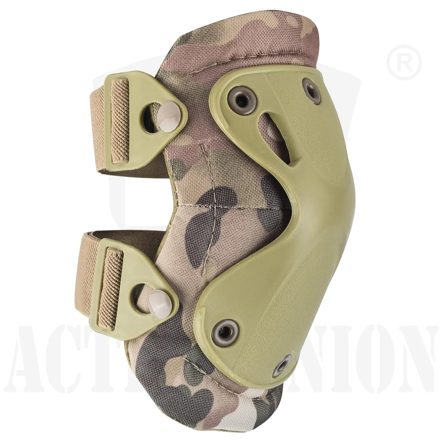 Professional Tactical Combat Knee and Elbow Protective Pads Sets Advanced Tactical Gear Set for Airsoft Paintball Hunting Army Skate Outdoor Sports (Black)