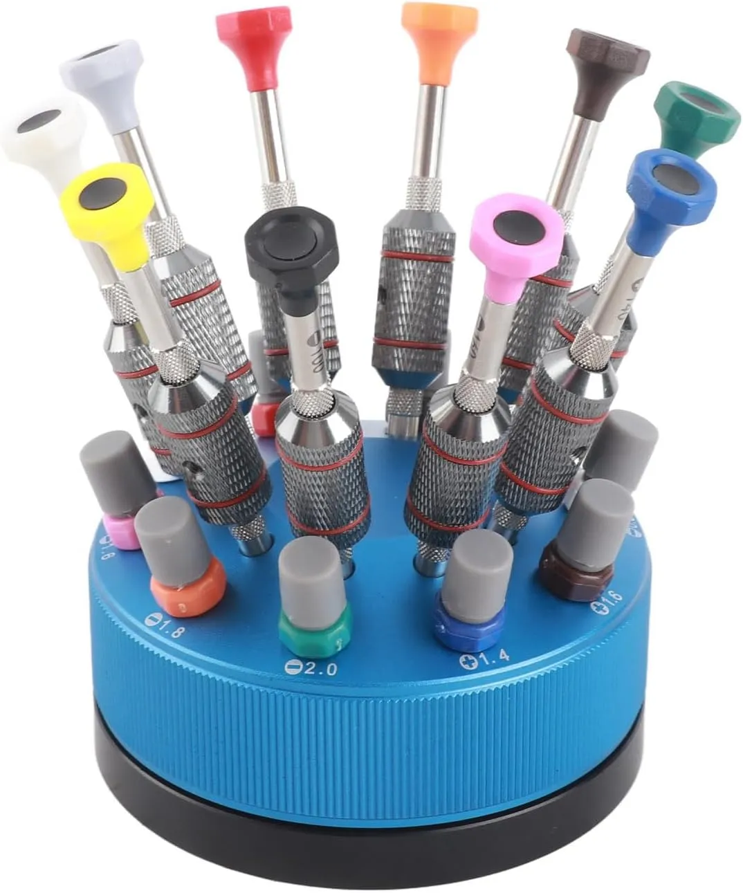 Professional Watch Screwdriver Set Premium Steel 10Pcs Repairing Tool Kit with Base for Watch Jewelry Glasses Digital Electronic Devices