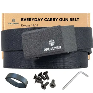 Protector 1.0 EDC Gun Belt 1.5", Large Up to 61" Waist, Black