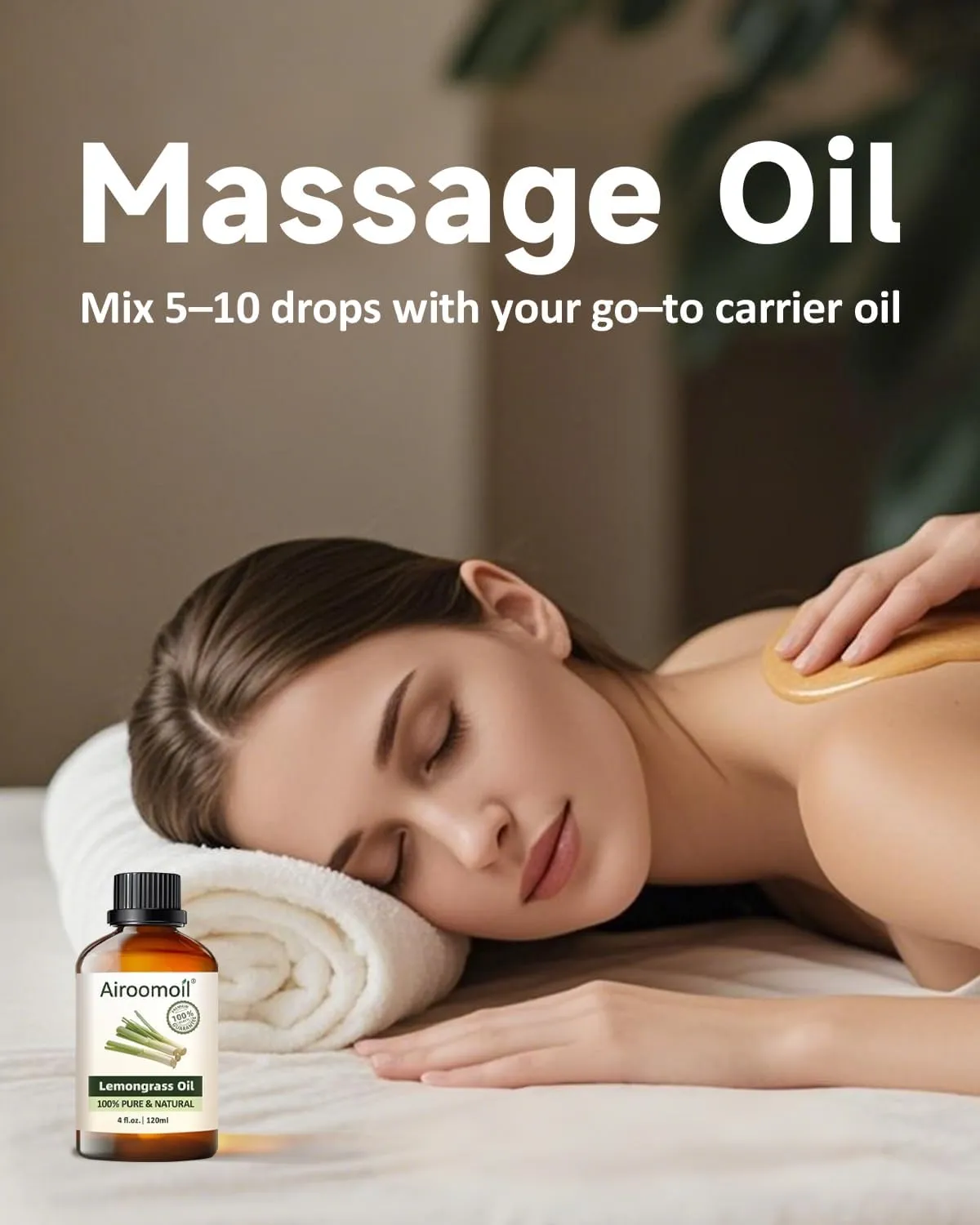 Pure Lemongrass Essential Oil Citrus Aromatherapy Natural for Hair Home Body Skin Energizing Diffuser Oils 4 Fl Oz
