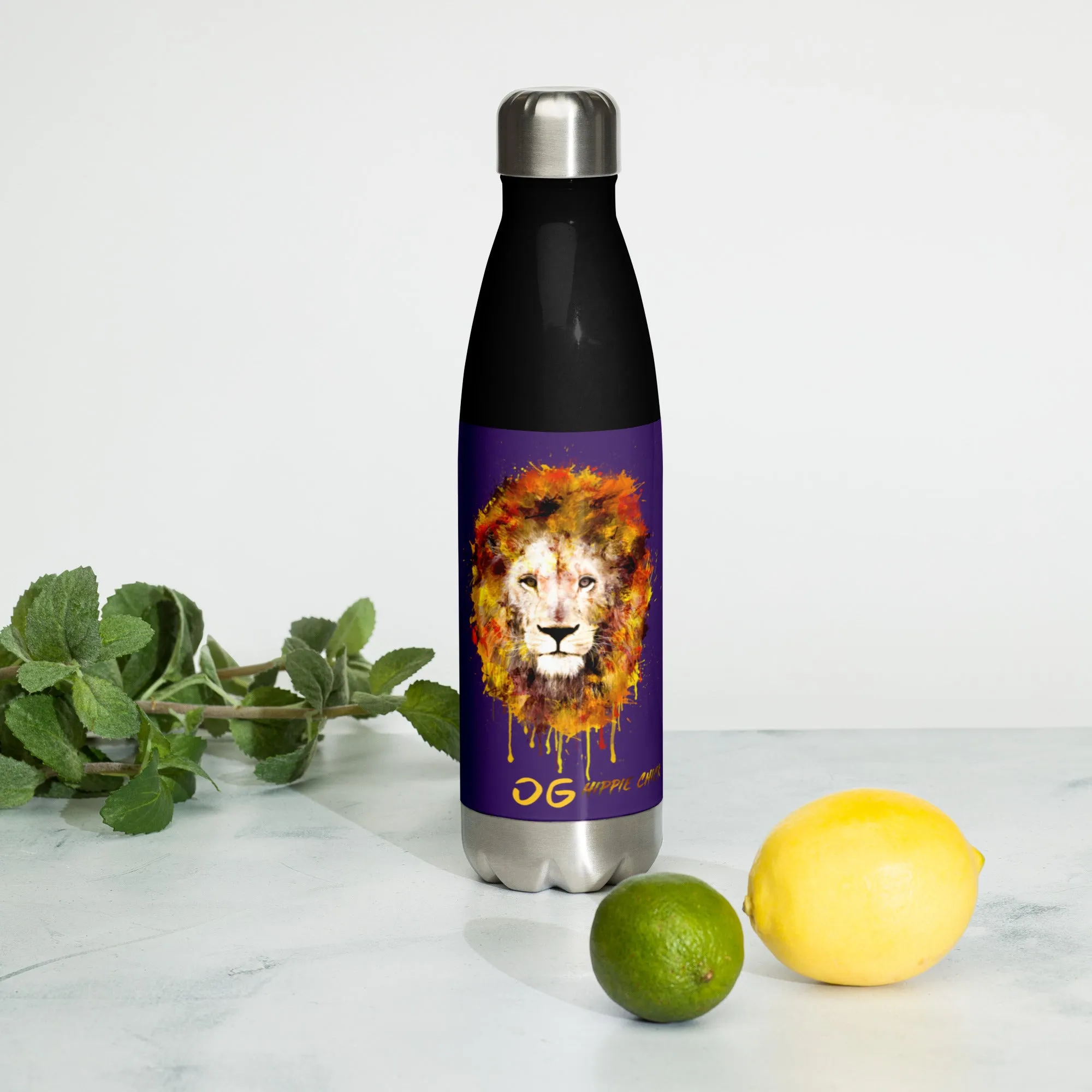 Purple Stainless Steel Water Bottle