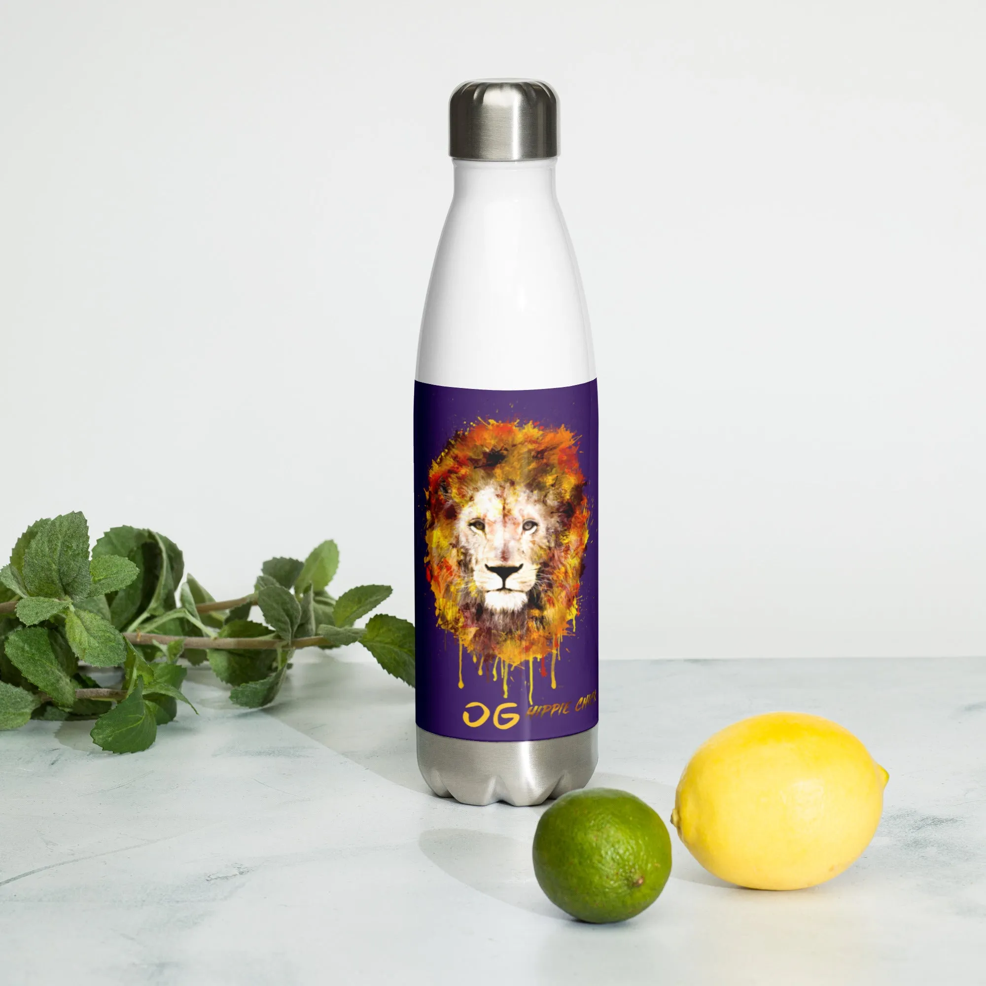 Purple Stainless Steel Water Bottle