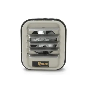 Qmark MUH078 Self-Contained Unit Heater for Factories, Warehouses, Garages, Loading Docks, and Industrial Settings, 7500 Watt, 208 Volt, Beige