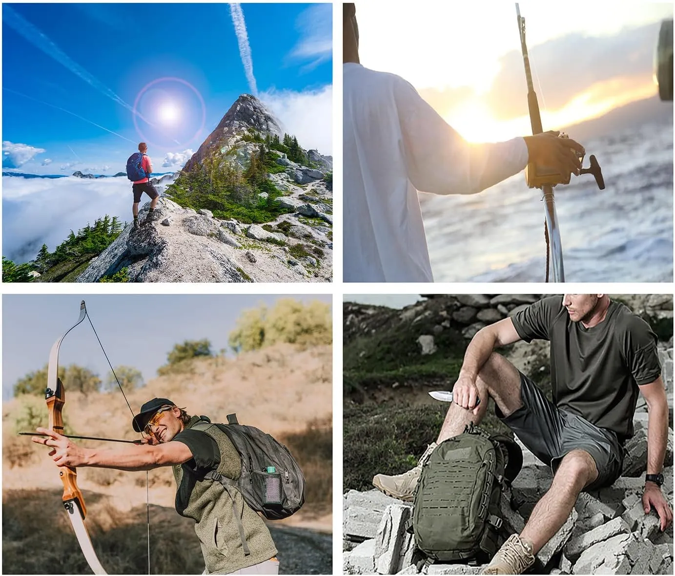 Quick Dry Cargo Shorts Men Outdoor Casual Stretchy Lightweight Fishing Hiking Breathable Comfortable Shorts No Belt