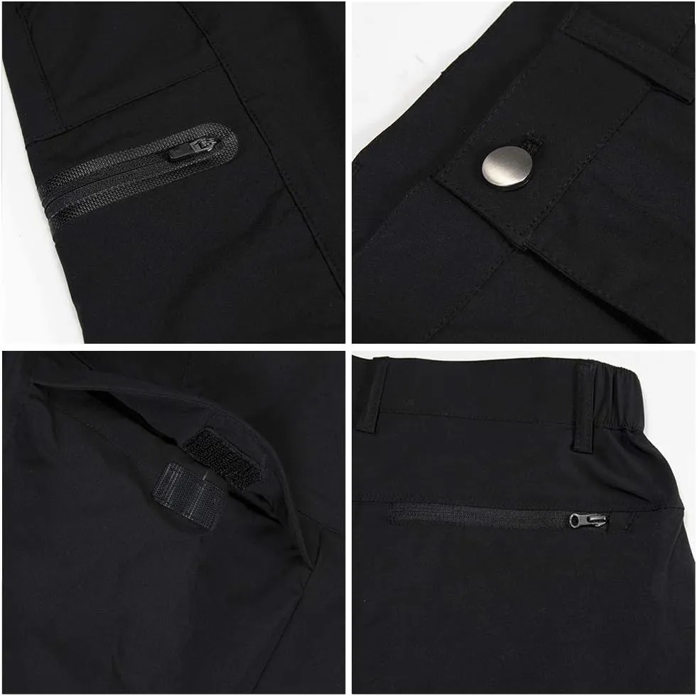 Quick Dry Cargo Shorts Men's Outdoor Summer Causal Hiking Multi-Pocket Short (No Belt)