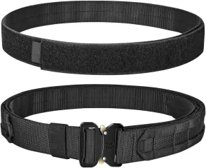 Quick Release COBRA Buckle EDC MOLLE Utility Belt 2in1 Tactical Heavy Duty Gun Belt Law Enforcement for Men Women