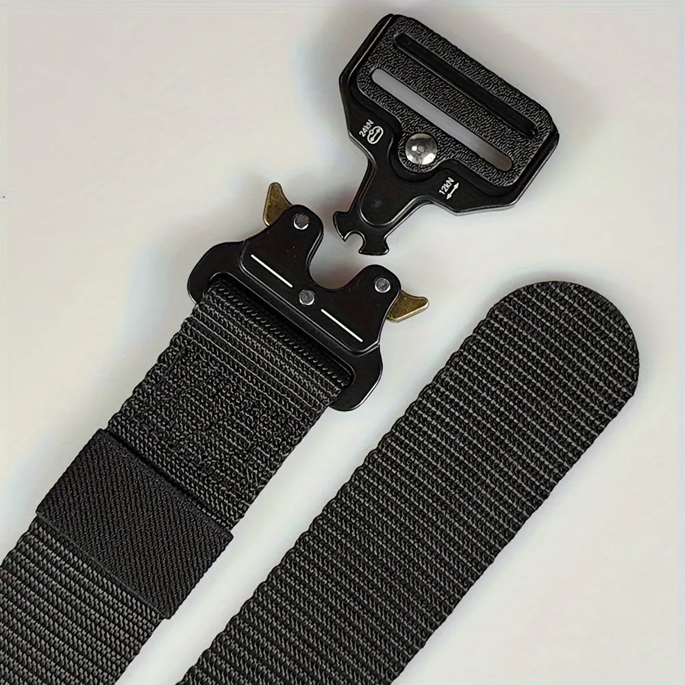 Quick Release Waist Belt 3 Adjustable Nylon Belt Men Work Belt Heavy Duty Buckle