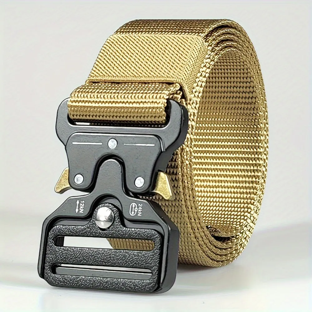 Quick Release Waist Belt 3 Adjustable Nylon Belt Men Work Belt Heavy Duty Buckle