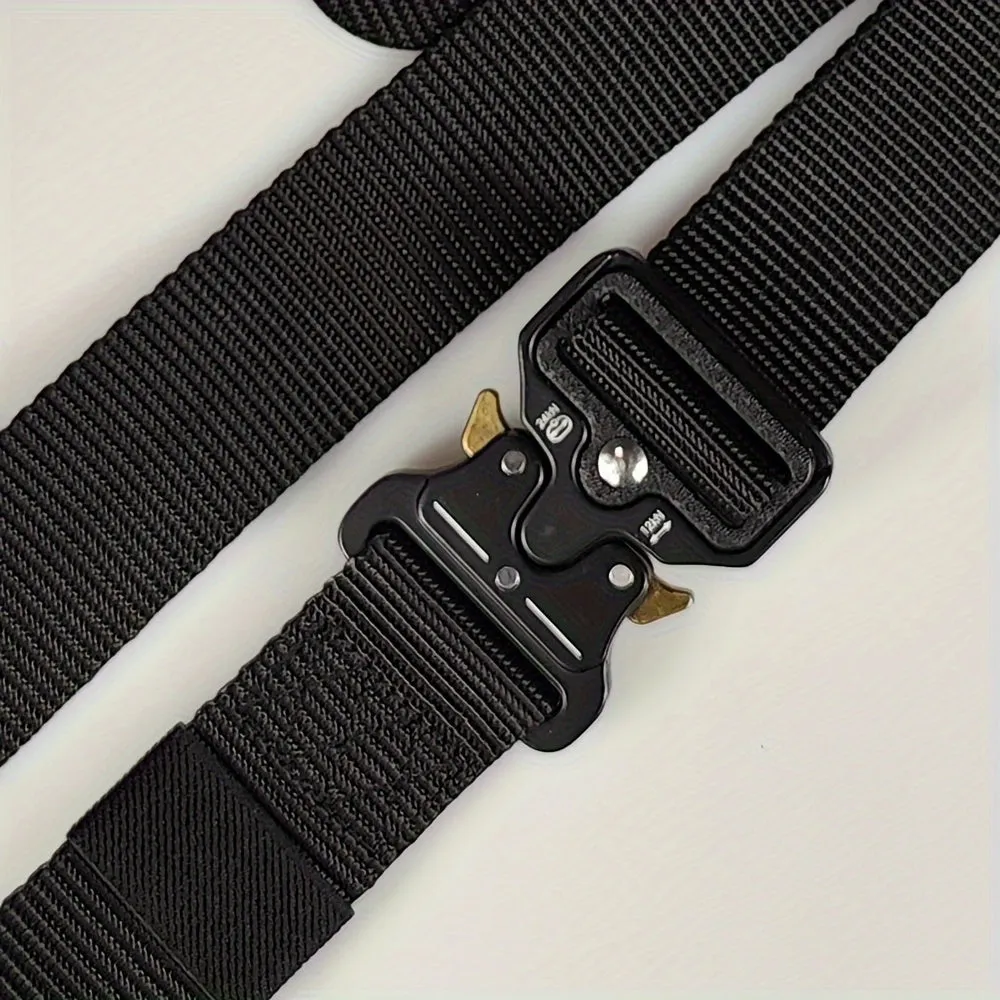 Quick Release Waist Belt 3 Adjustable Nylon Belt Men Work Belt Heavy Duty Buckle