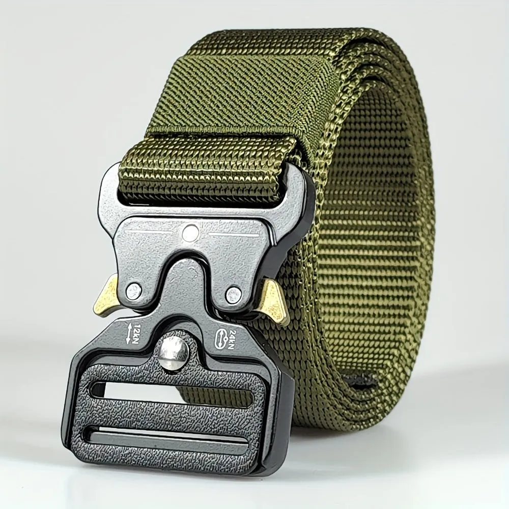Quick Release Waist Belt 3 Adjustable Nylon Belt Men Work Belt Heavy Duty Buckle
