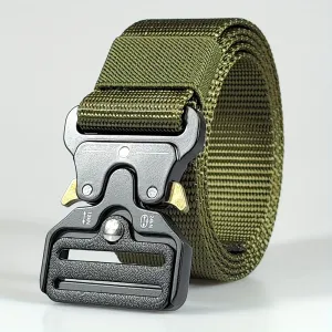 Quick Release Waist Belt 3 Adjustable Nylon Belt Men Work Belt Heavy Duty Buckle