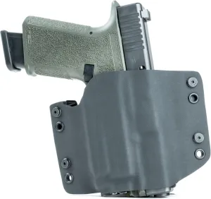R&R Holsters: OWB Kydex Holster for Guns with Olight PL Mini - Matte Black