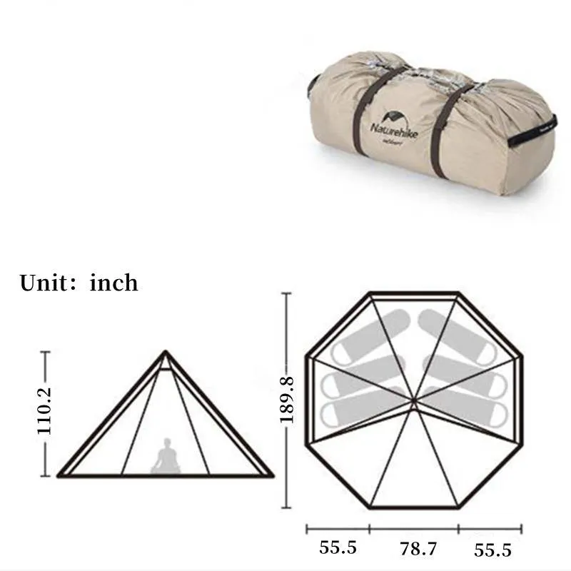 Ranch 6 People 4 season Luxury Camping Tent