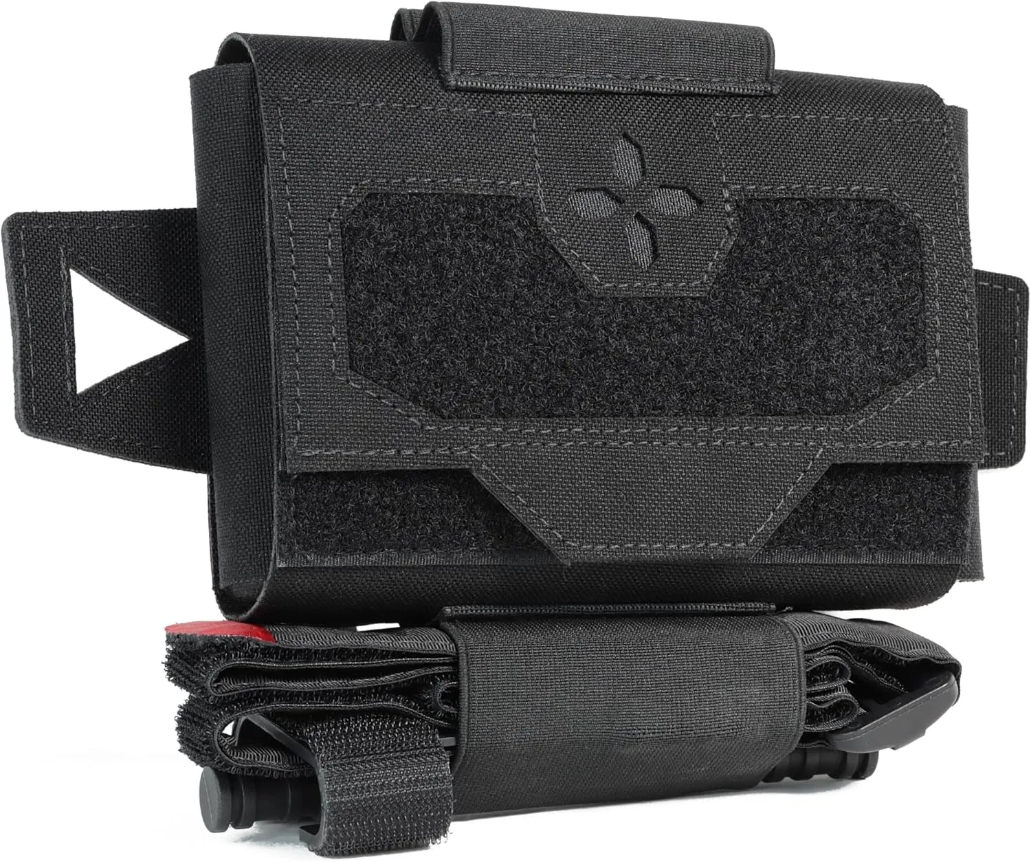 Range Battle Belt IFAK | Ambidextrous Individual First Aid Trauma Kit | Tourniquet, Trauma Dressing, Gauze (Black)