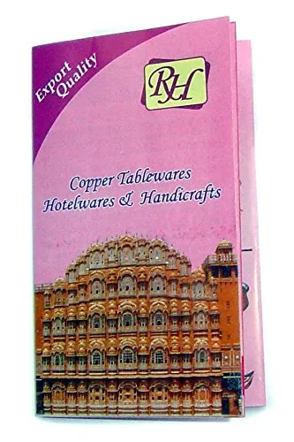 Rastogi Handicrafts Pure Copper Water Bottle for (Joint Free & leak proof) Hand Painted Art Work, With a Insulated Bag
