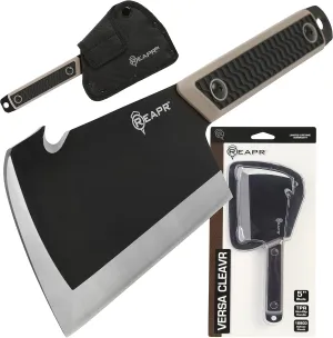 Reapr 11016 Versa Cleavr, Cleaver Knife for Meat Cutting, Vegetable Cleaver Knife, Tactical Hatchet, Survival Knife With Sheath, Camping Machete