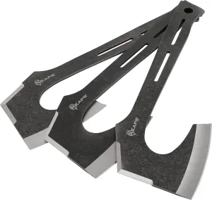 Reapr 11023 Chuck 3 Piece Throwing Axe Set, Full Tang Axe Throwing Set, Axe Throwing Hatchet Trio, Stainless Steel Hatchet Throwing Set