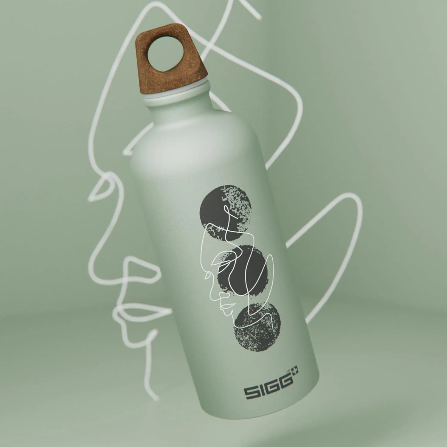 Recycled Metal Water Bottle - Traveller MyPlanet - Made in Switzerland - Carbonated Drinks - Lightweight 20, 34Oz