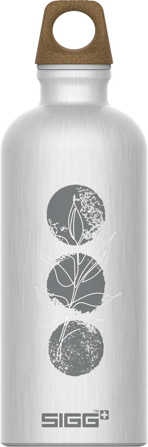 Recycled Metal Water Bottle - Traveller MyPlanet - Made in Switzerland - Carbonated Drinks - Lightweight 20, 34Oz