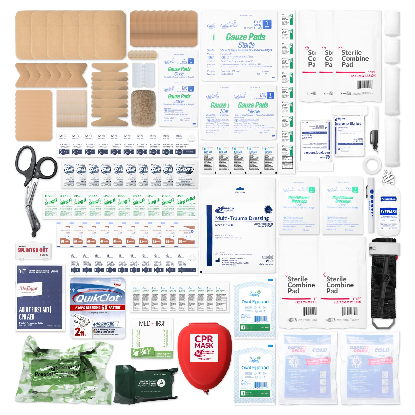 Refill for Emergency First Aid & Bleeding Waterproof Kit