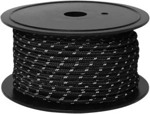 Reflective Tent Rope Set, Illuminated Camping Cord Bundle, Black