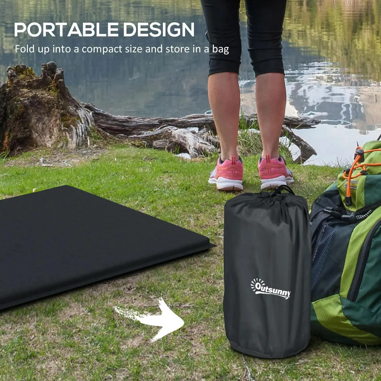 Reliable shipping Dome With Hiking, Inflatable Grey/Grey Bags, Self Removable Frame, Camping Person Fishing Dark Portable 2000mm Aluminium Tent And Rainfly For Outsunny Mattress, 1 Effortless Waterproof,