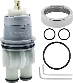 Replacement for RP46074 Delta Cartridge, Compatible with Delta Monitor MultiChoice Rough-in Valve (2007-present) and 13/14 Series Single-Handle Trim Kit, Includes RP22734 Bonnet Nut
