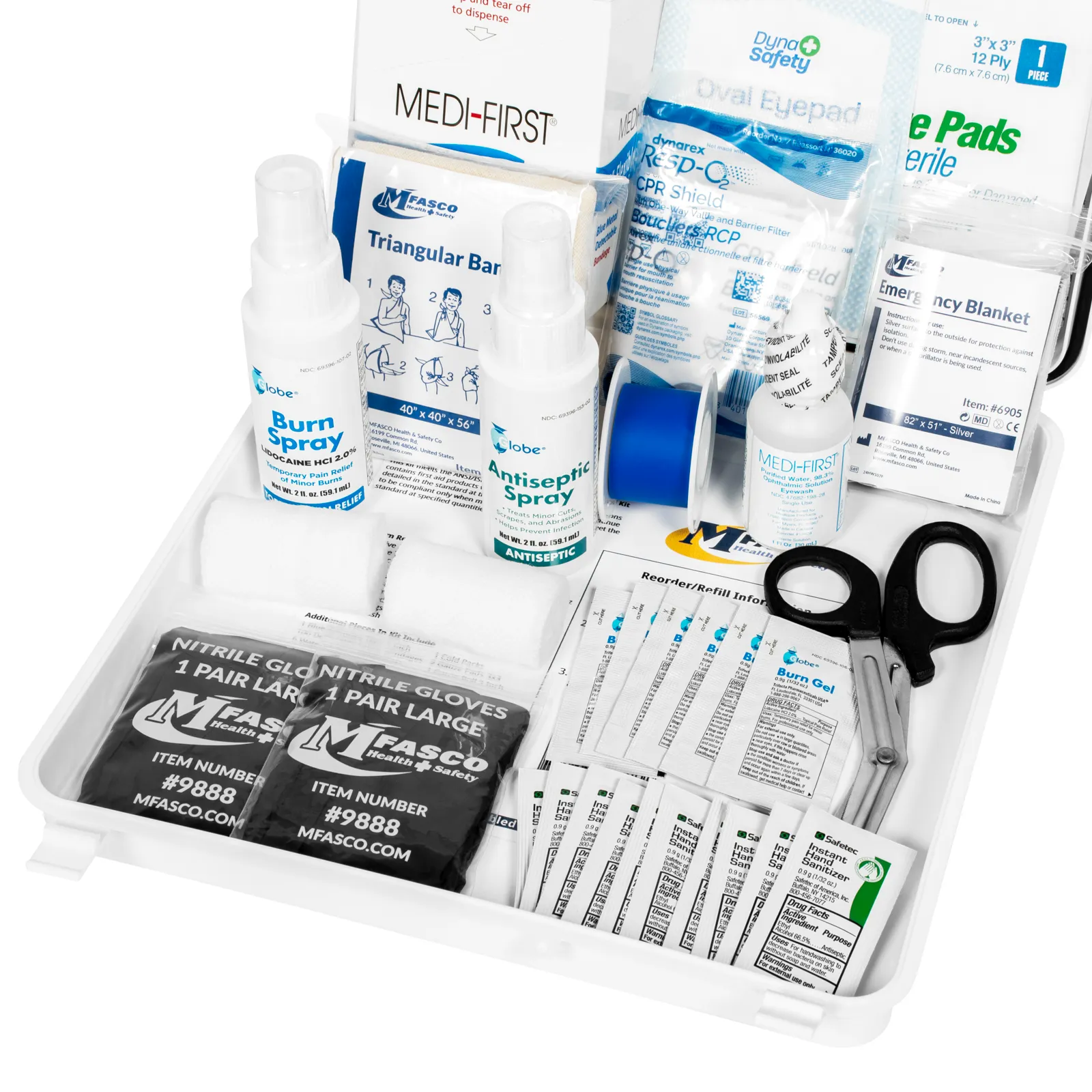 Restaurant First Aid Kit Plastic Class A
