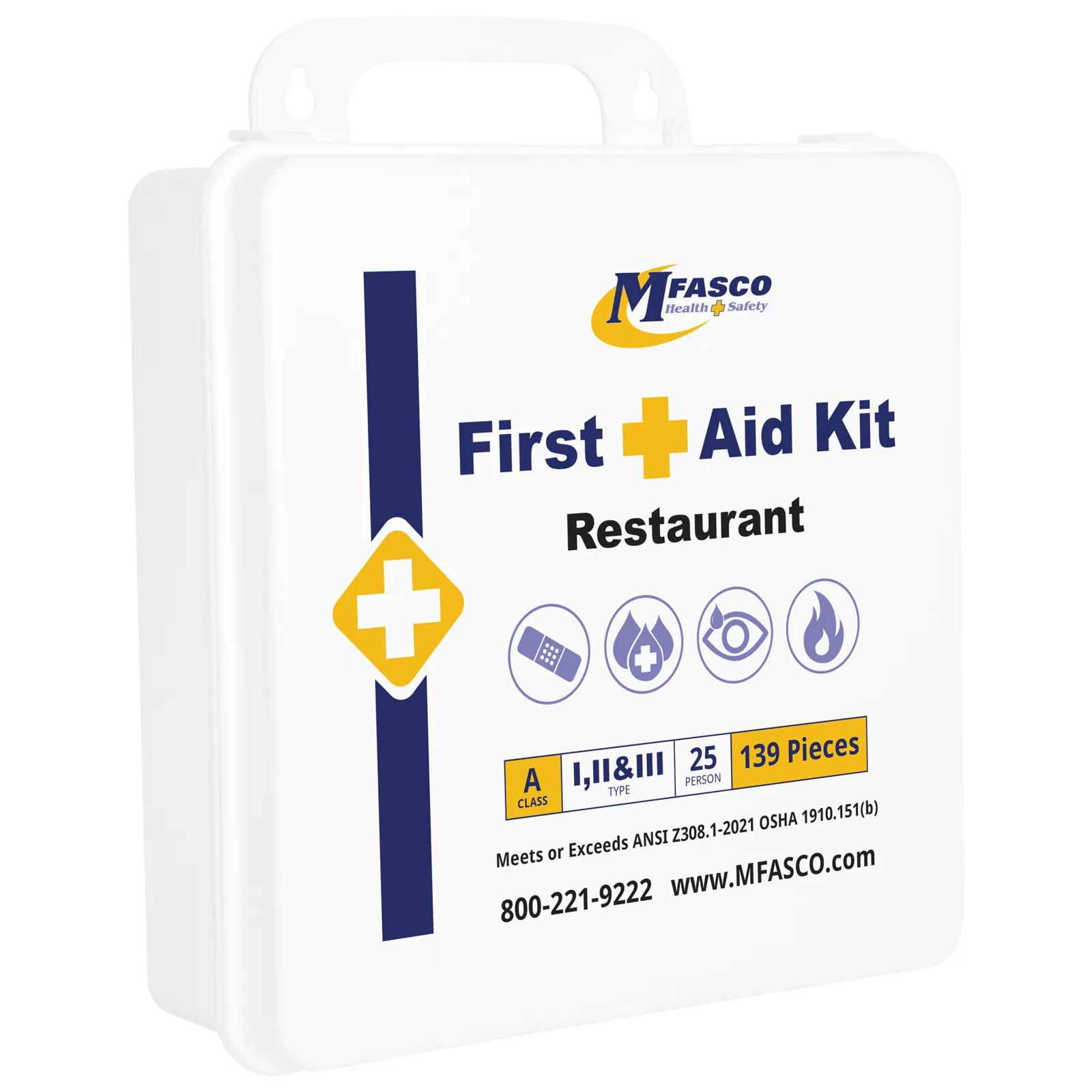 Restaurant First Aid Kit Plastic Class A