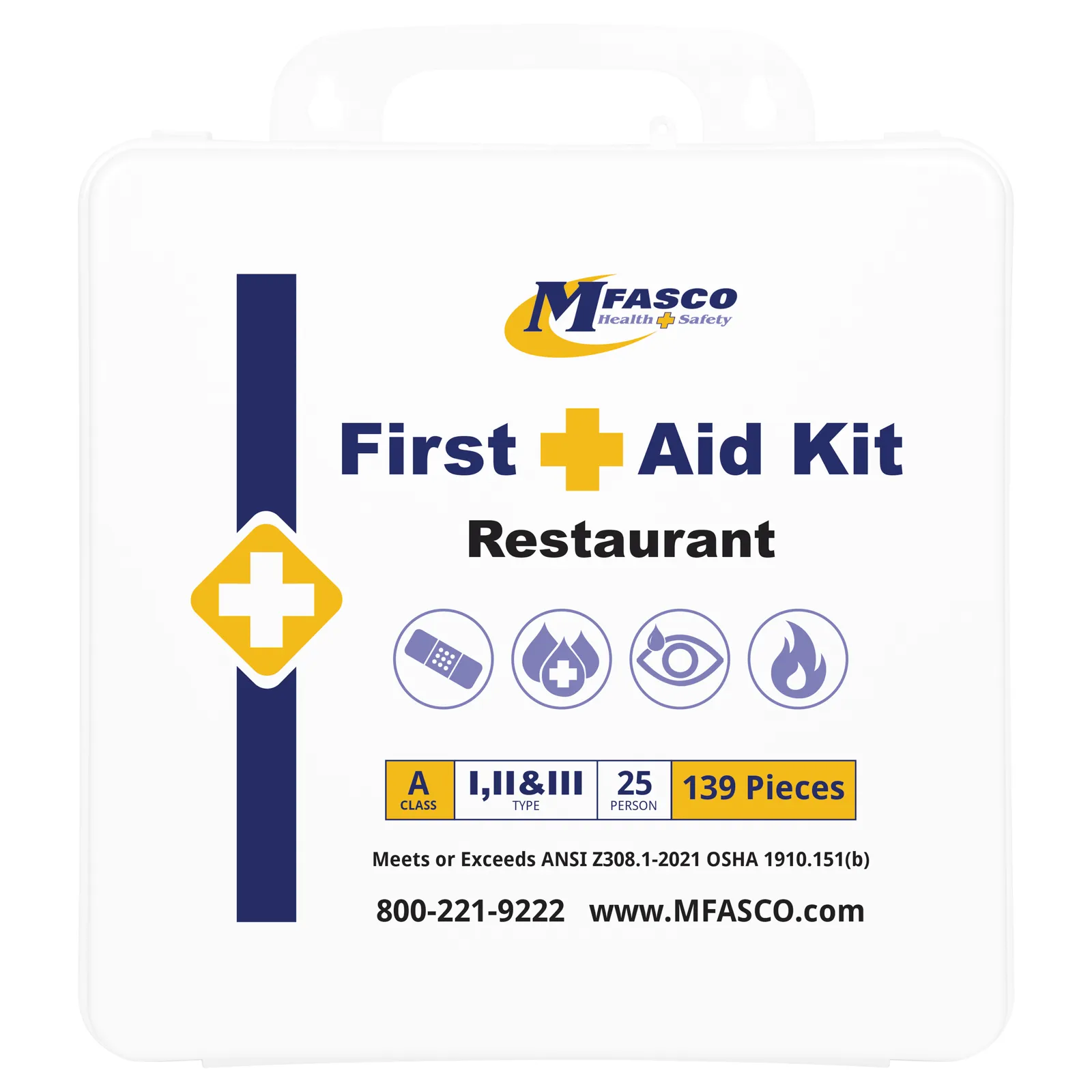 Restaurant First Aid Kit Plastic Class A